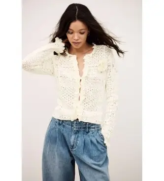 per donna 1E26SORI Cardigan beige Soria (36), Casual, Cotone