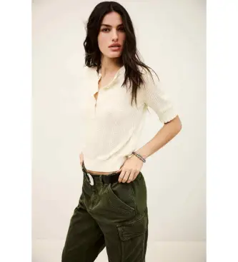 per donna 1E26VIOL Maglia Beige Viola (32), Casual, Modal