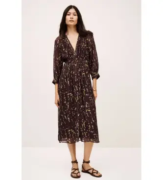 per donna 1H25KARL Abito marrone Karla (36), Casual, Viscosa, Manica lunga