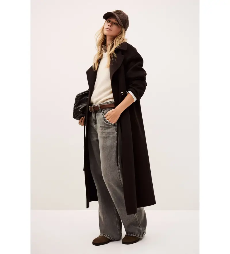 per donna 1H25KATE Cappotto marrone Kate (34), Casual, Lana