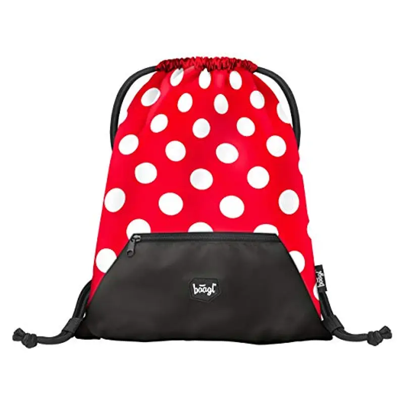 Baagl - Sacca sportiva per ragazze, utilizzabile anche per scarpe, impermeabile, per la scuola e l’asilo, Bambina, a