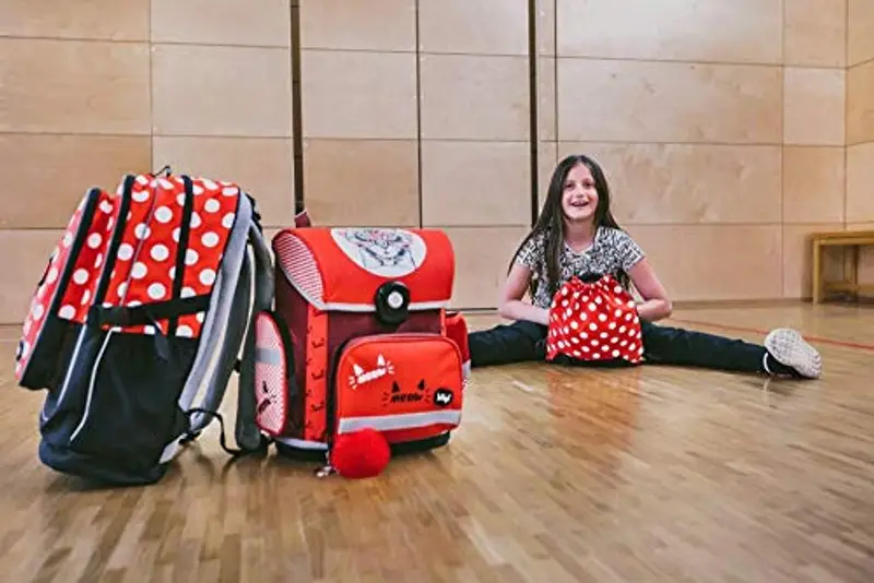 Baagl - Sacca sportiva per ragazze, utilizzabile anche per scarpe, impermeabile, per la scuola e l’asilo, Bambina, a miniatura 2