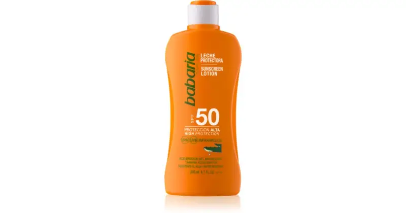 lozione solare protettiva con Aloe Vera Spf50 200ml