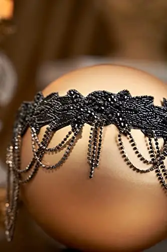 BABEYOND Copricapo anni '20, anni '20, accessori Gatsby, accessorio per capelli vintage da donna miniatura 3