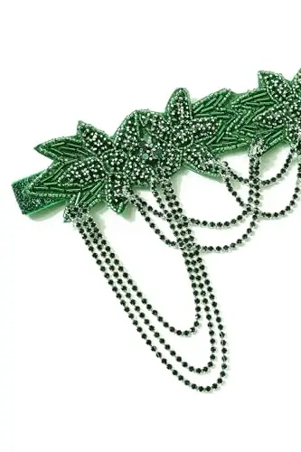 BABEYOND Gatsby, accessori per capelli da donna, stile vintage, anni '20 miniatura 2