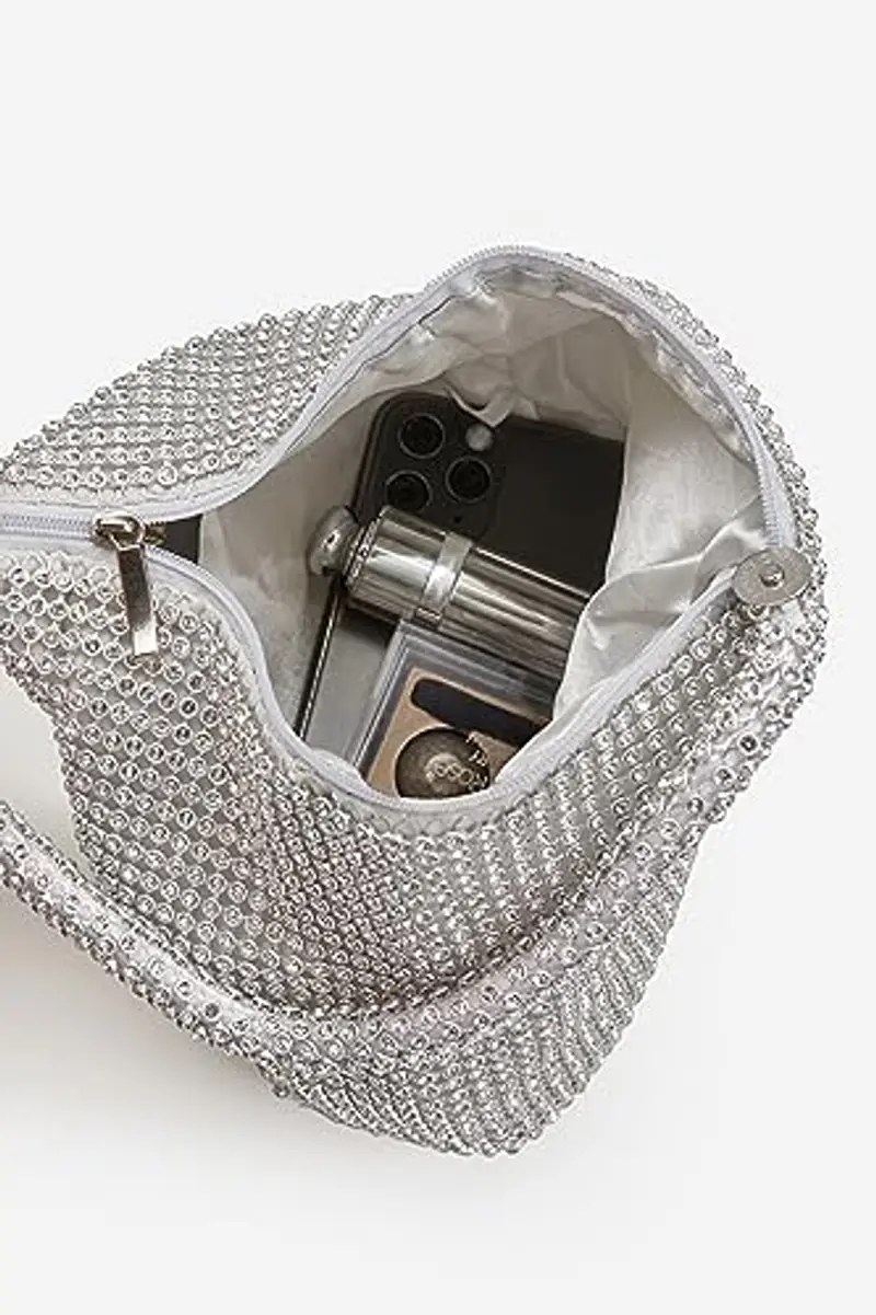 BABEYOND Pochette Donna Argento 758087 miniatura 3