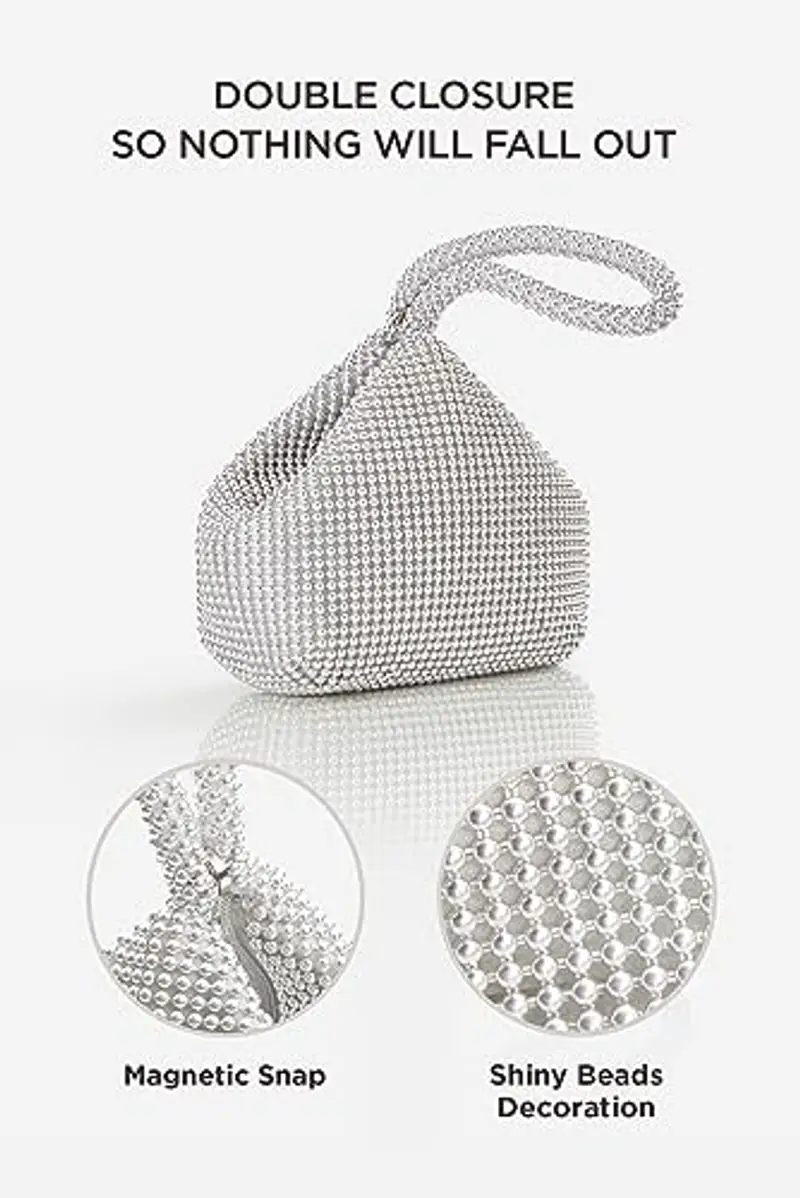 BABEYOND Pochette Donna Argento 1604073 miniatura 2