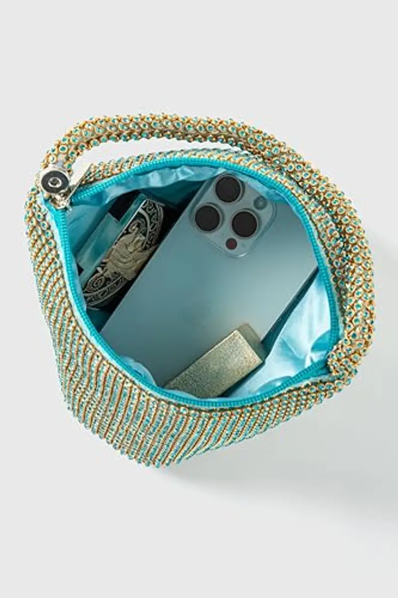 BABEYOND Pochette Donna Turchese 1604076 miniatura 3