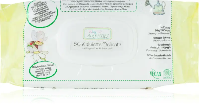 Baby Wet salviette umidificate per bambini 60 pezzi