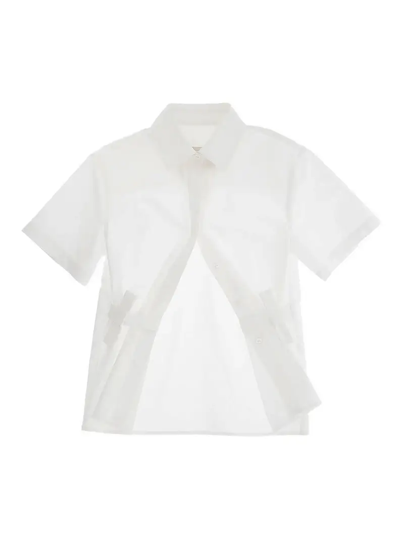 Camicia Maniche Corte Bianco