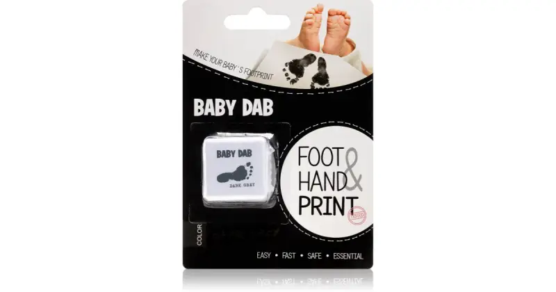 Foot & Hand Print Grey colore per impronte per bambini 1 pezzo