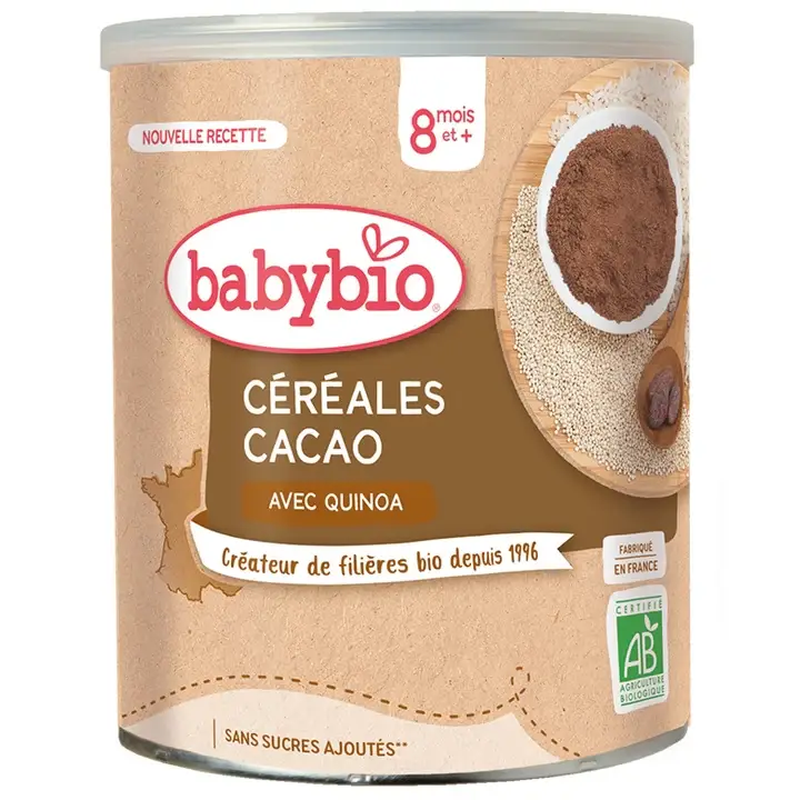 Cereali - 8 mesi e + - Cereali Cacao con Quinoa - BIO 220G