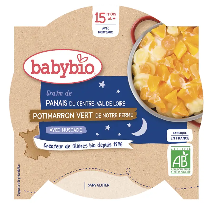 Piatto Cena - 15 mesi e più - Pasta, Zucca Verde - BIO 260 g