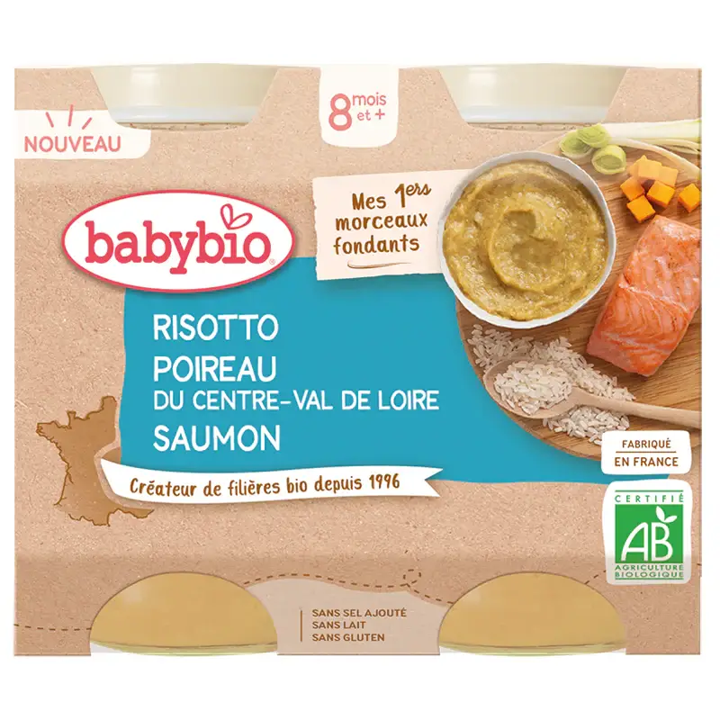 Risotto 8 Mesi e + Porro Salmone 2 x 200g