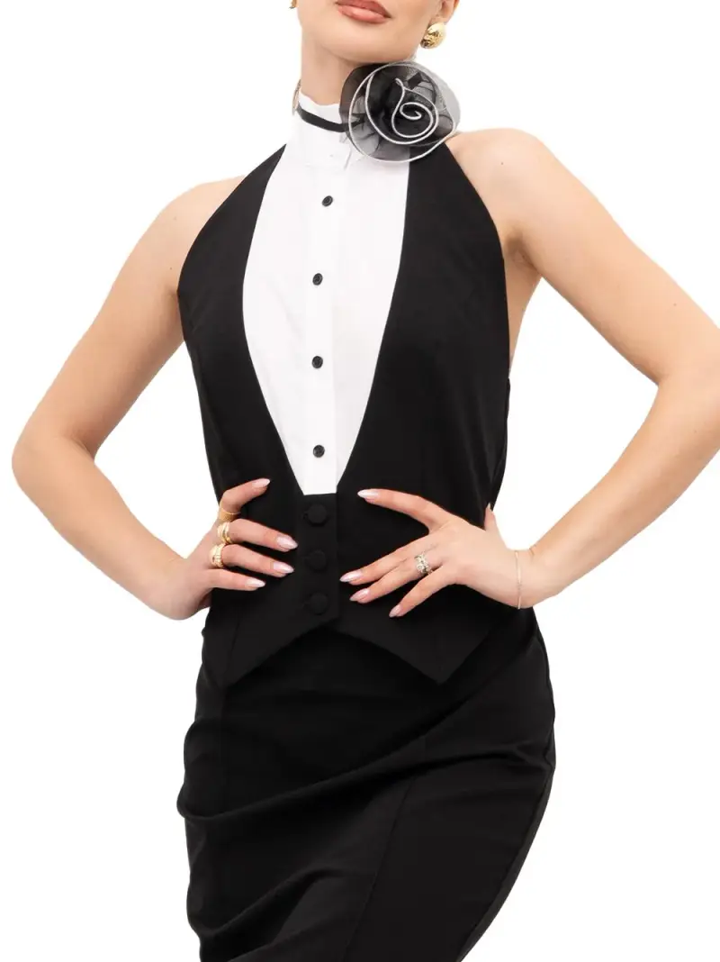 Abito smocking Nero miniatura 2