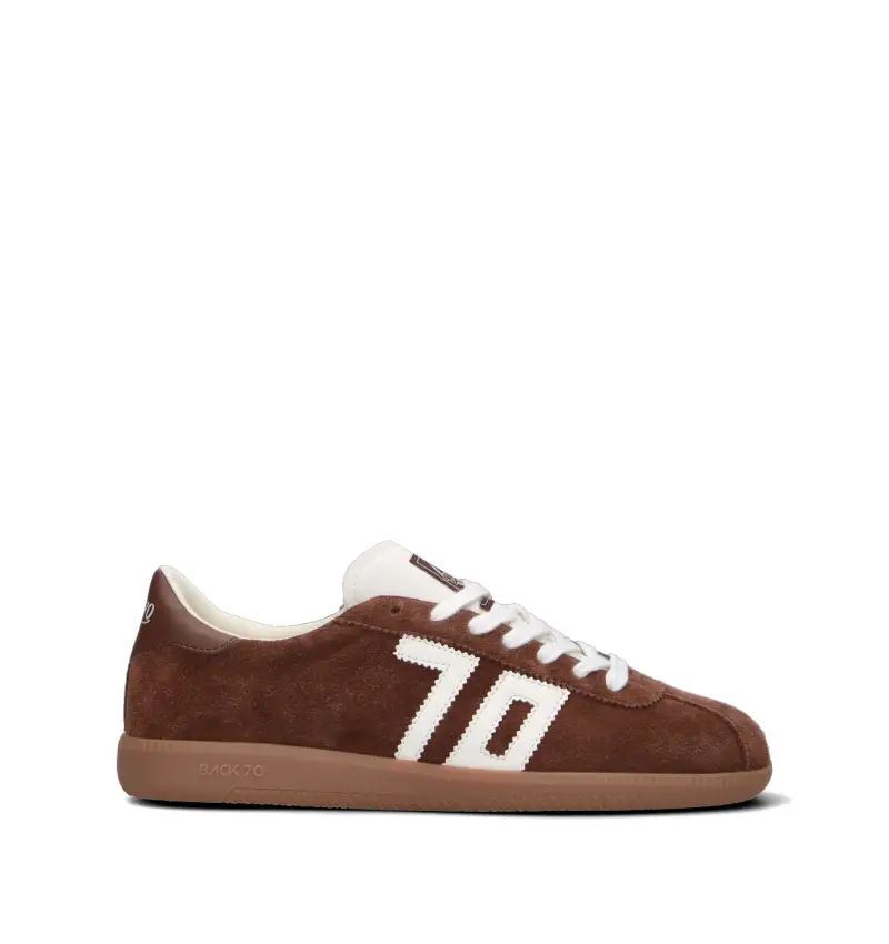 BACK70 Sneaker uomo cuoio in suede Vario