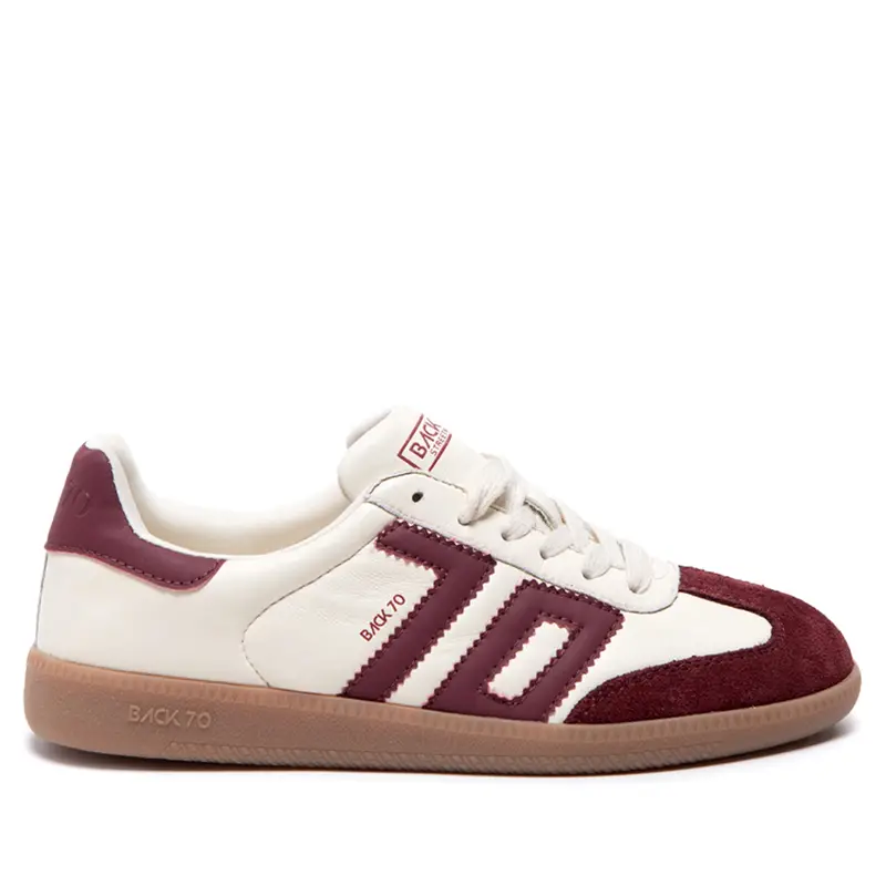 Sneaker Cloud Bianco, Bordeaux