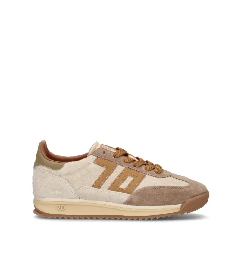 Sneaker donna beige in suede Vario