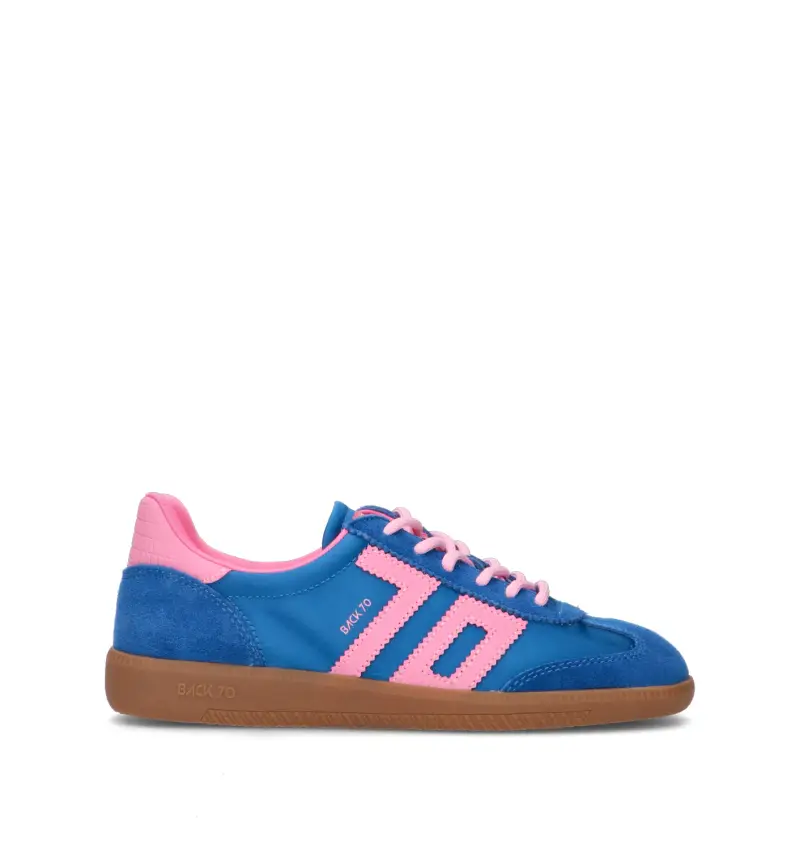 Sneaker donna blu/rosa Vario