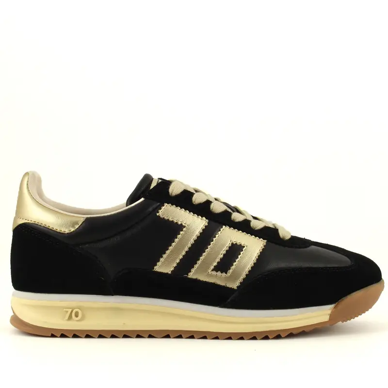 BACK 70 Sneaker Jogger Nero, Oro Size EU 38