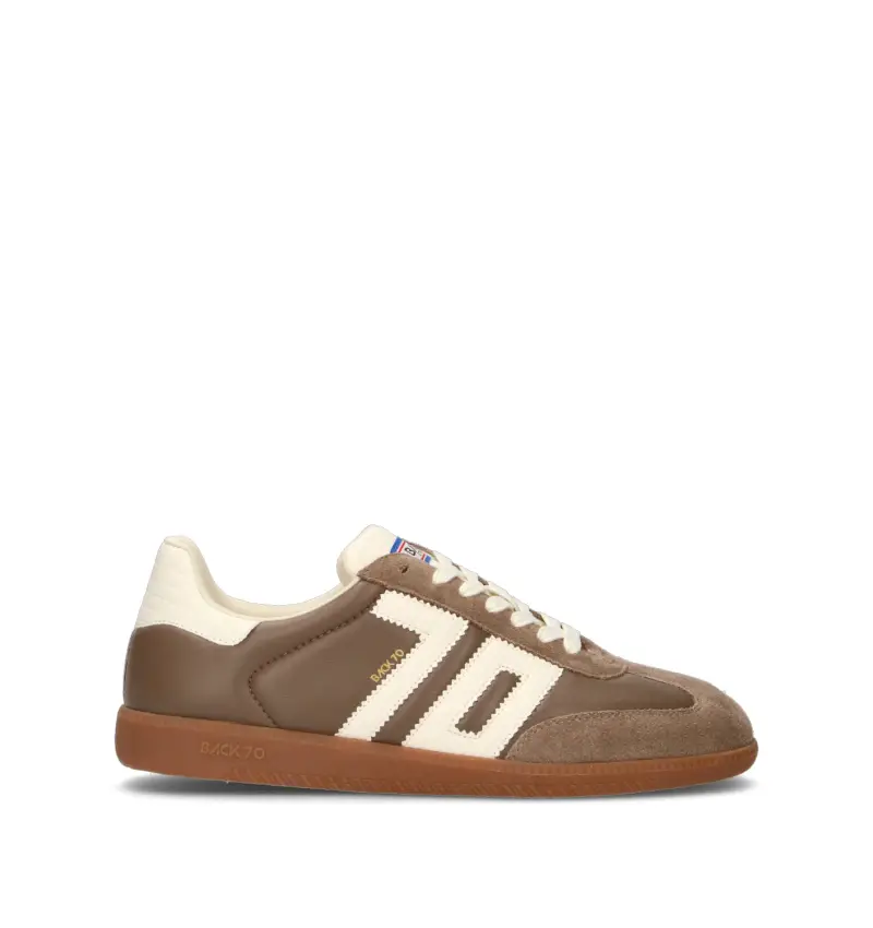 Back 70 Sneakers uomo taupe in pelle