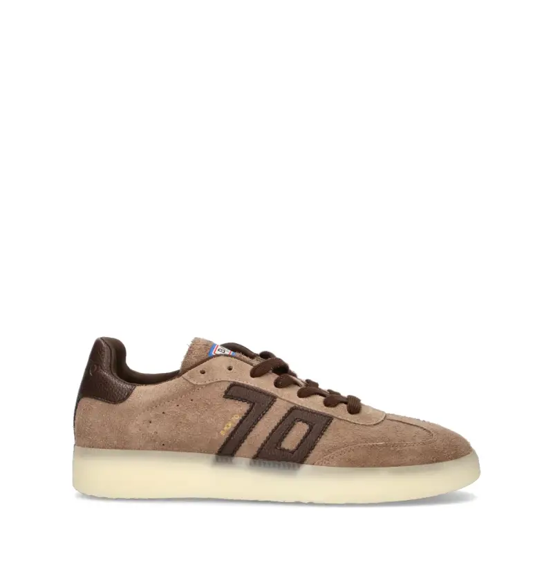 Sneaker uomo taupe/marrone in suede Vario