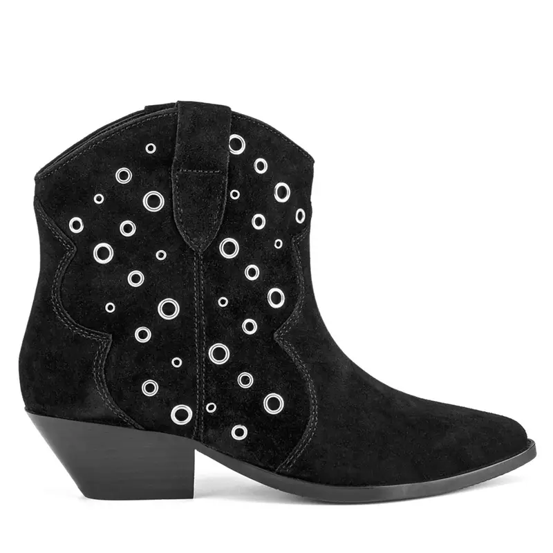 Stivali texani Badura ORCHID-V365-C-191-1 Nero