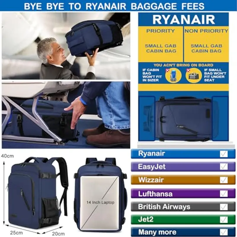 WENIG Zaino da viaggio Uomo Blu 2197611 miniatura 2