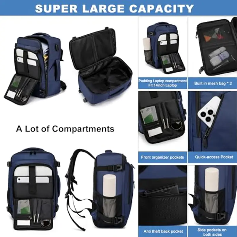 WENIG Zaino da viaggio Uomo Blu 2197611 miniatura 3