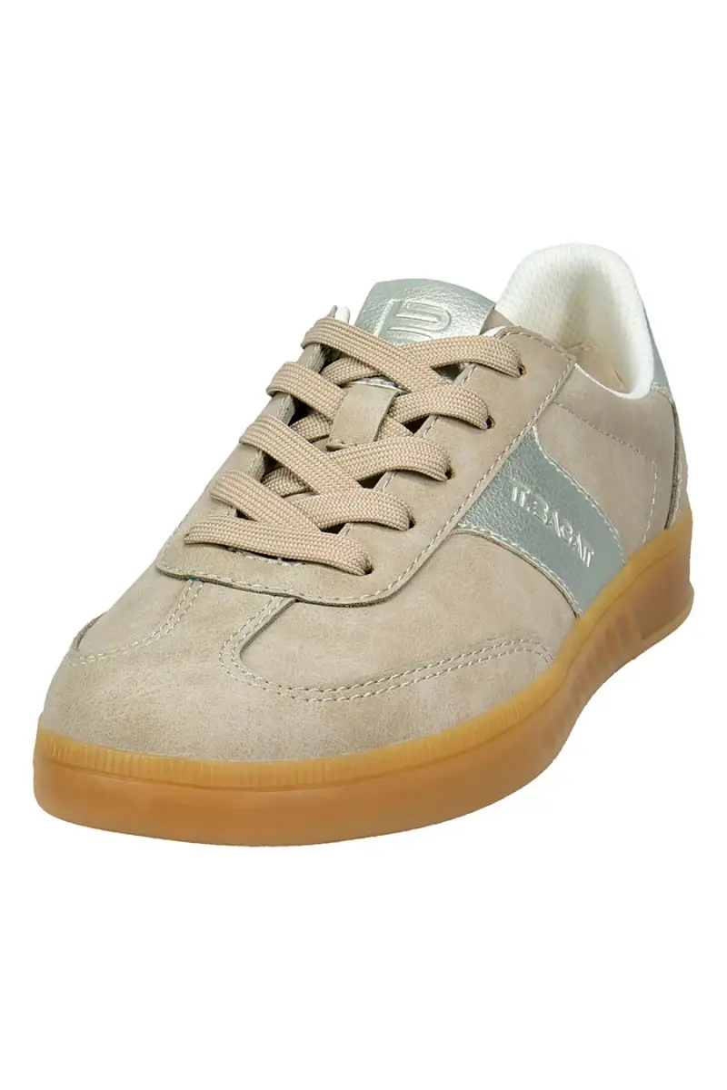 Sneakers Beige con Inserti con Effetto Metallizzato Bagatt D35AQJ025550 [SAND miniatura 2