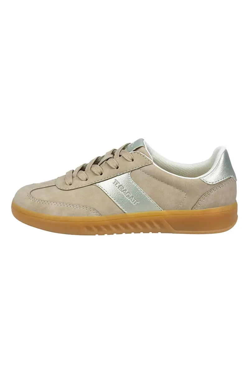 Sneakers Beige con Inserti con Effetto Metallizzato Bagatt D35AQJ025550 [SAND