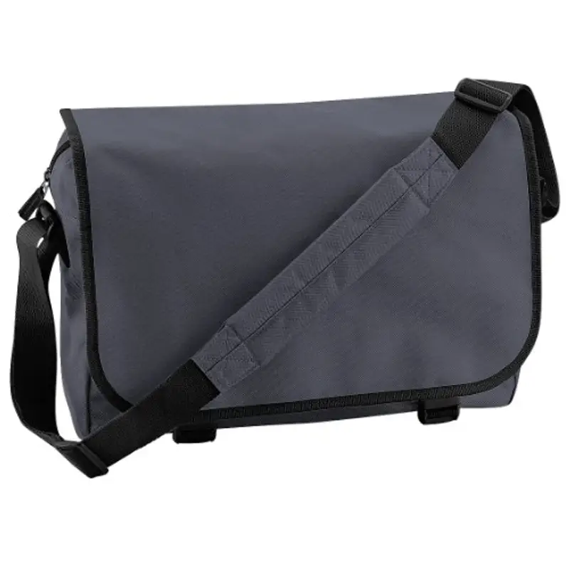 BagBase Attraversare Corpo Imbottito Tracolla Messenger - Borsa tracolla scuola - Grigio grafite