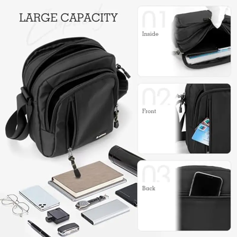 BAGROUPS Borsello Uomo Grigio 1602791 miniatura 2