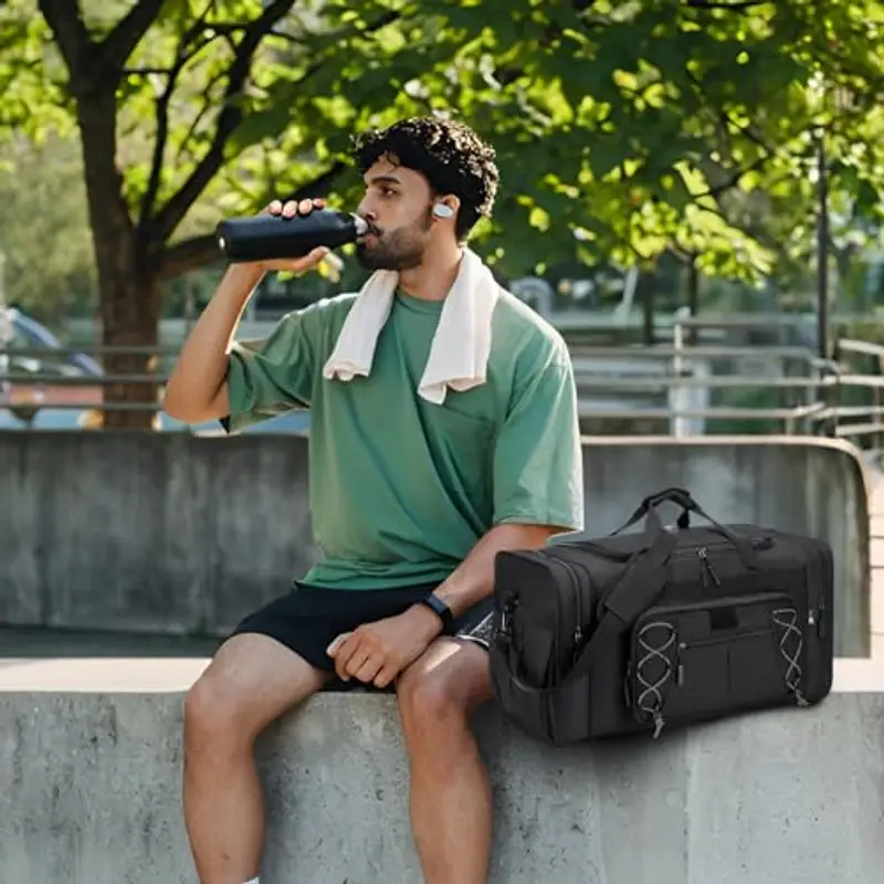 BAGZY Borsone da viaggio Grigio 2109707 miniatura 2