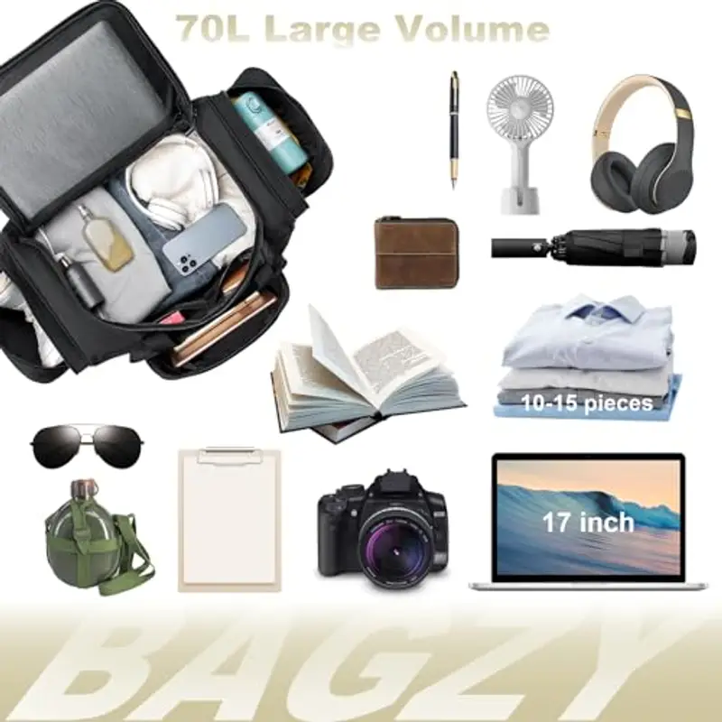 BAGZY Borsone da viaggio Rosa 2109708 miniatura 3