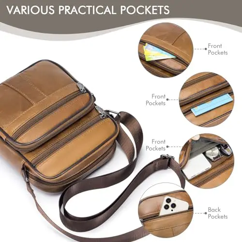 BAGZY Borsa a tracolla Uomo Multicolore 2983930 miniatura 3