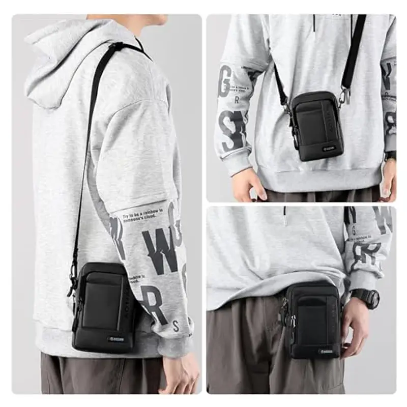 BAGZY Borsello Uomo Nero 2440608 miniatura 2