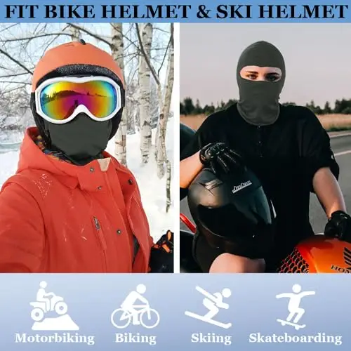 Balaclava Moto Estivo, Protettore UV Termico Grigio miniatura 2
