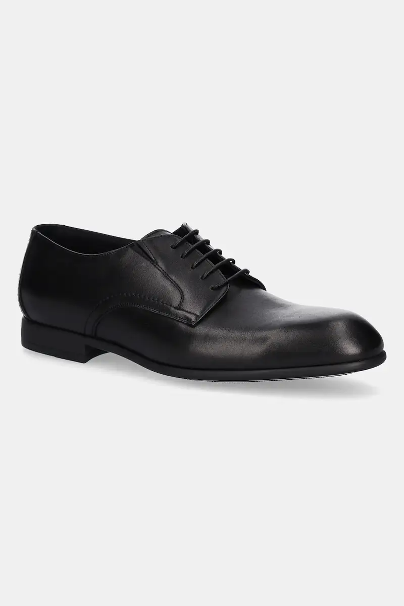 scarpe in pelle uomo colore nero U5E007P1VITE