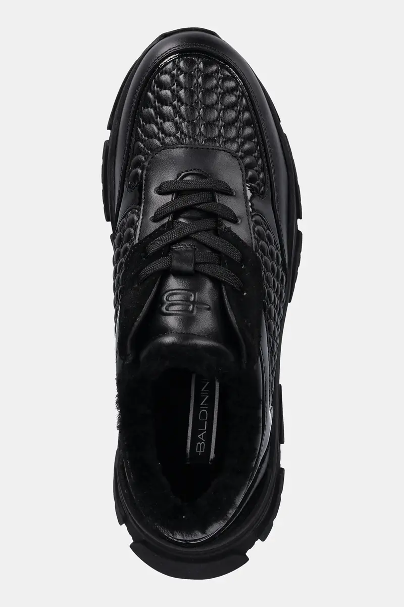 sneakers in pelle donna colore nero D6B831A1ENAT miniatura 4