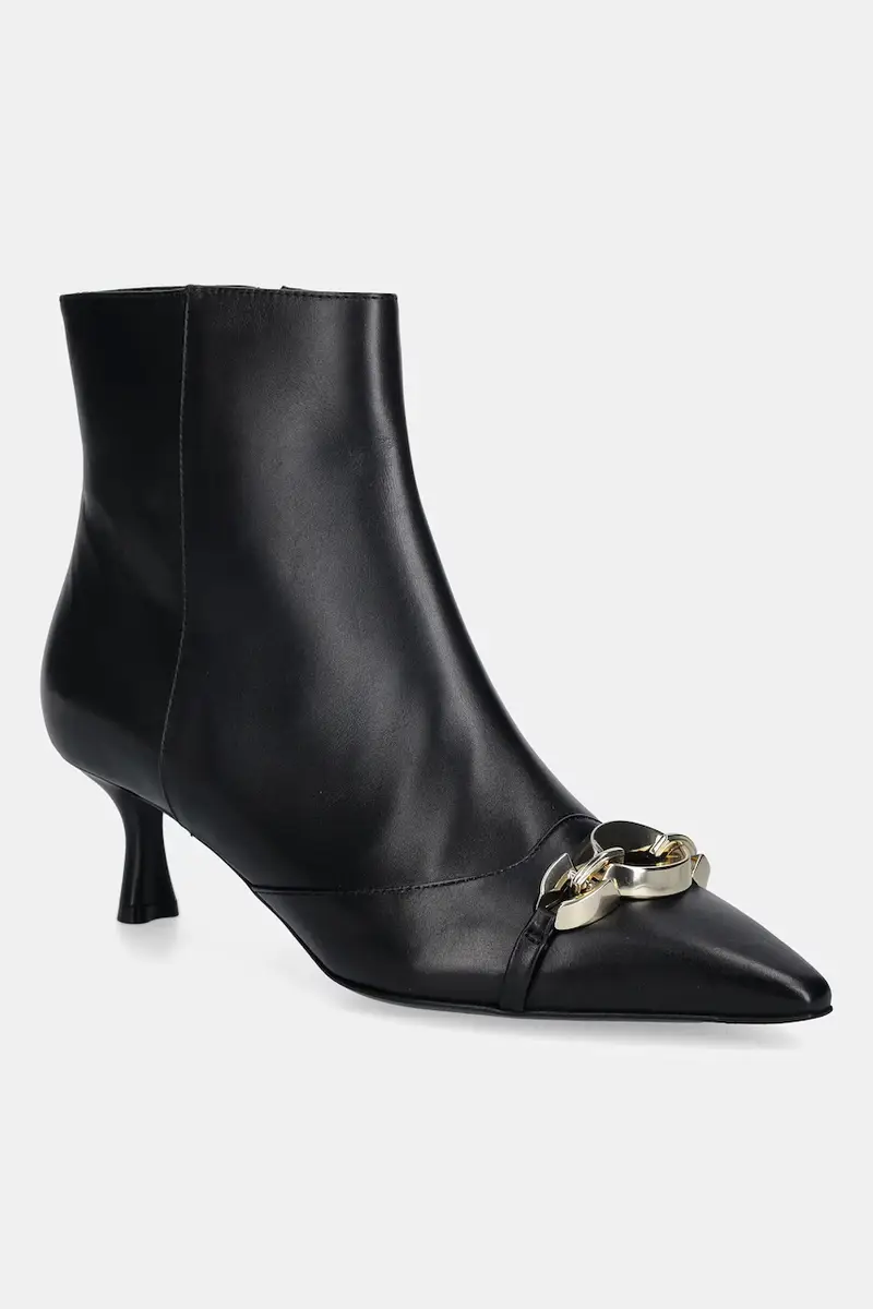 stivaletti alla caviglia in pelle donna colore nero D6B053P5VITE