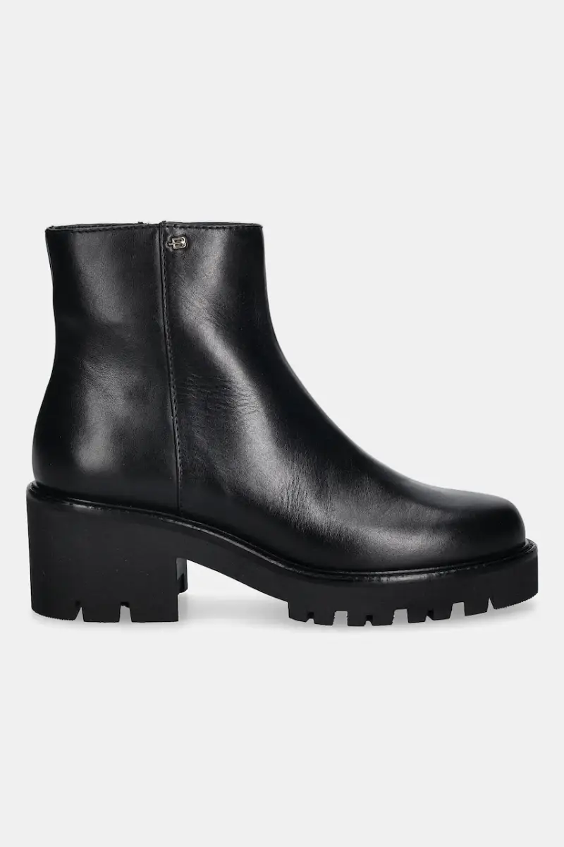 stivaletti alla caviglia in pelle donna colore nero D6B149P4VITE miniatura 2