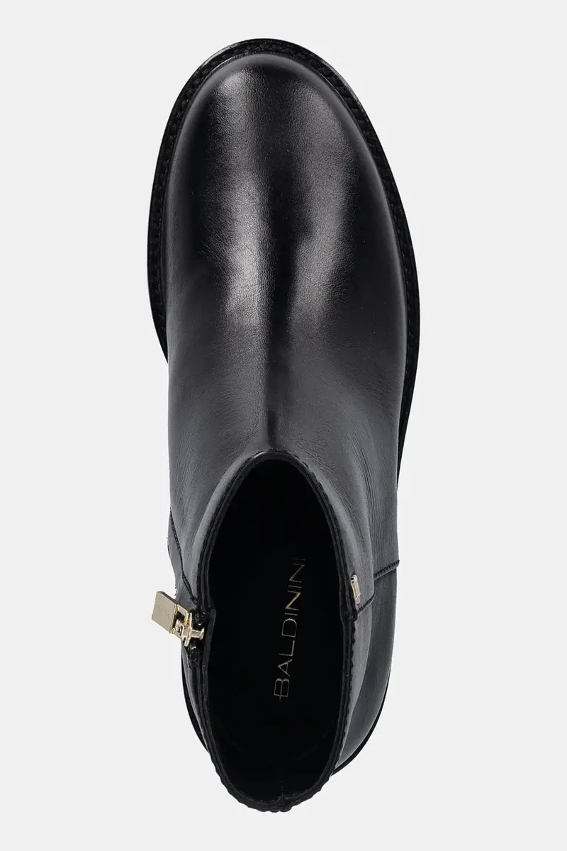 stivaletti alla caviglia in pelle donna colore nero D6B149P4VITE miniatura 4