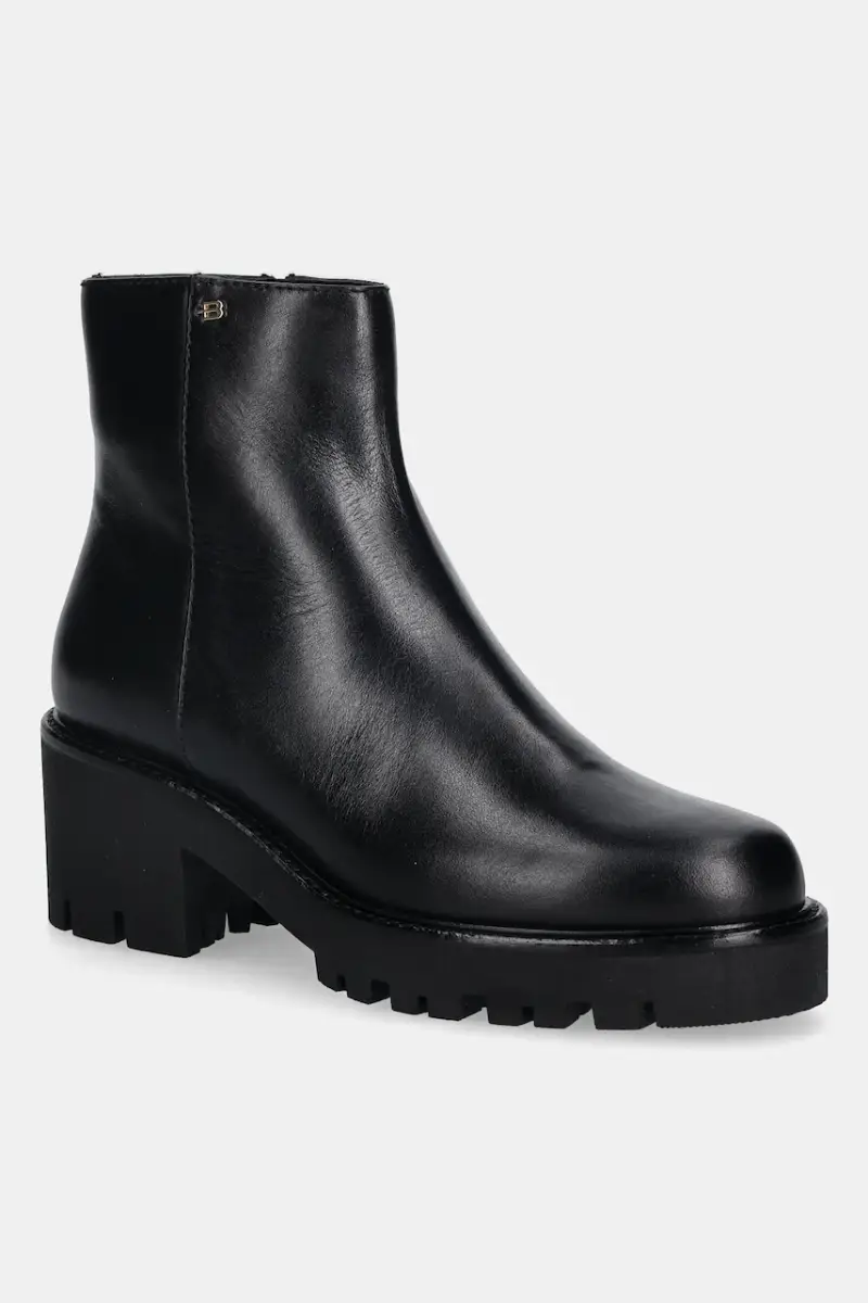 stivaletti alla caviglia in pelle donna colore nero D6B149P4VITE