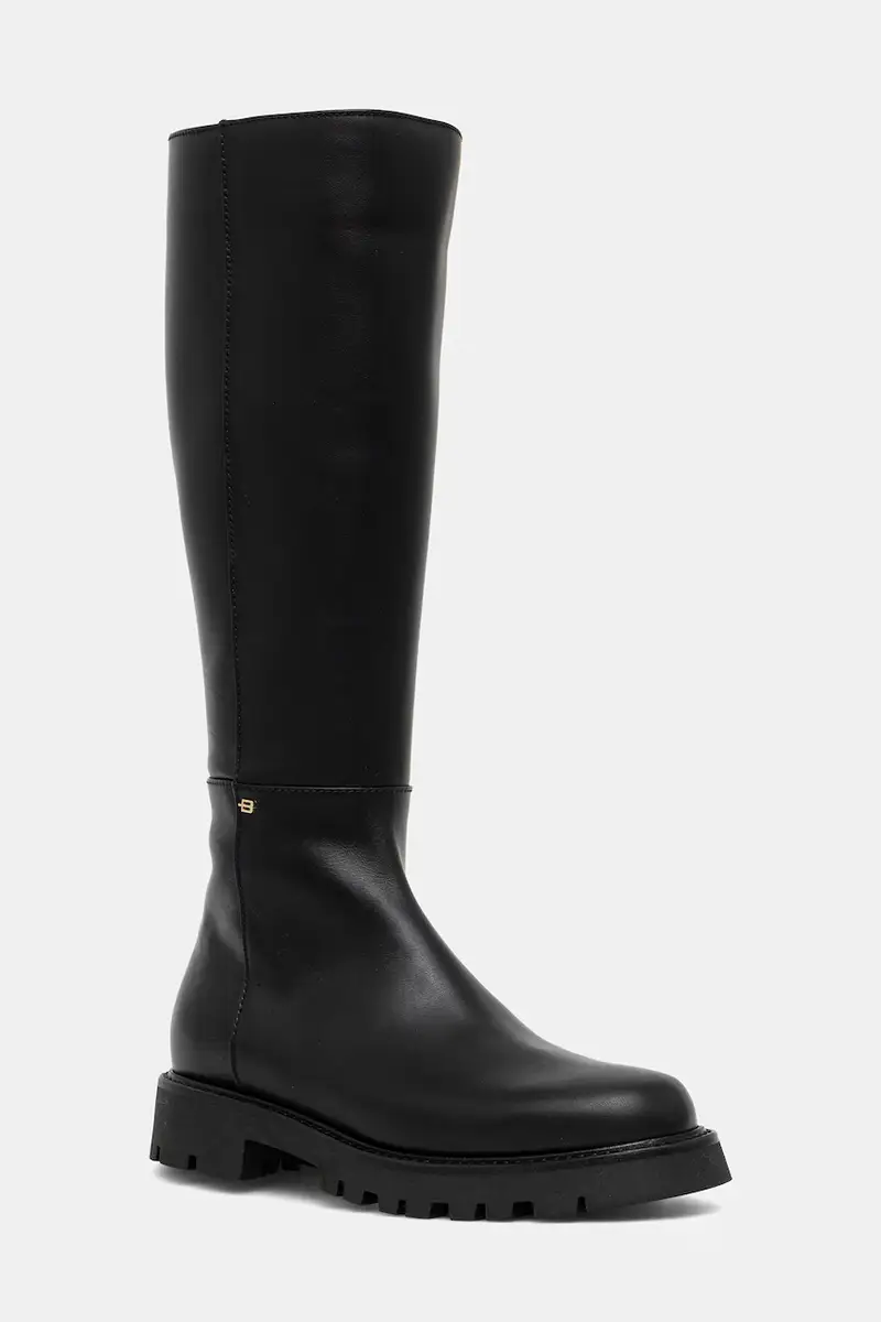 stivali in pelle donna colore nero D6B148P1VITE