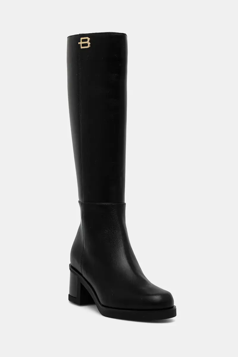 stivali in pelle Nero