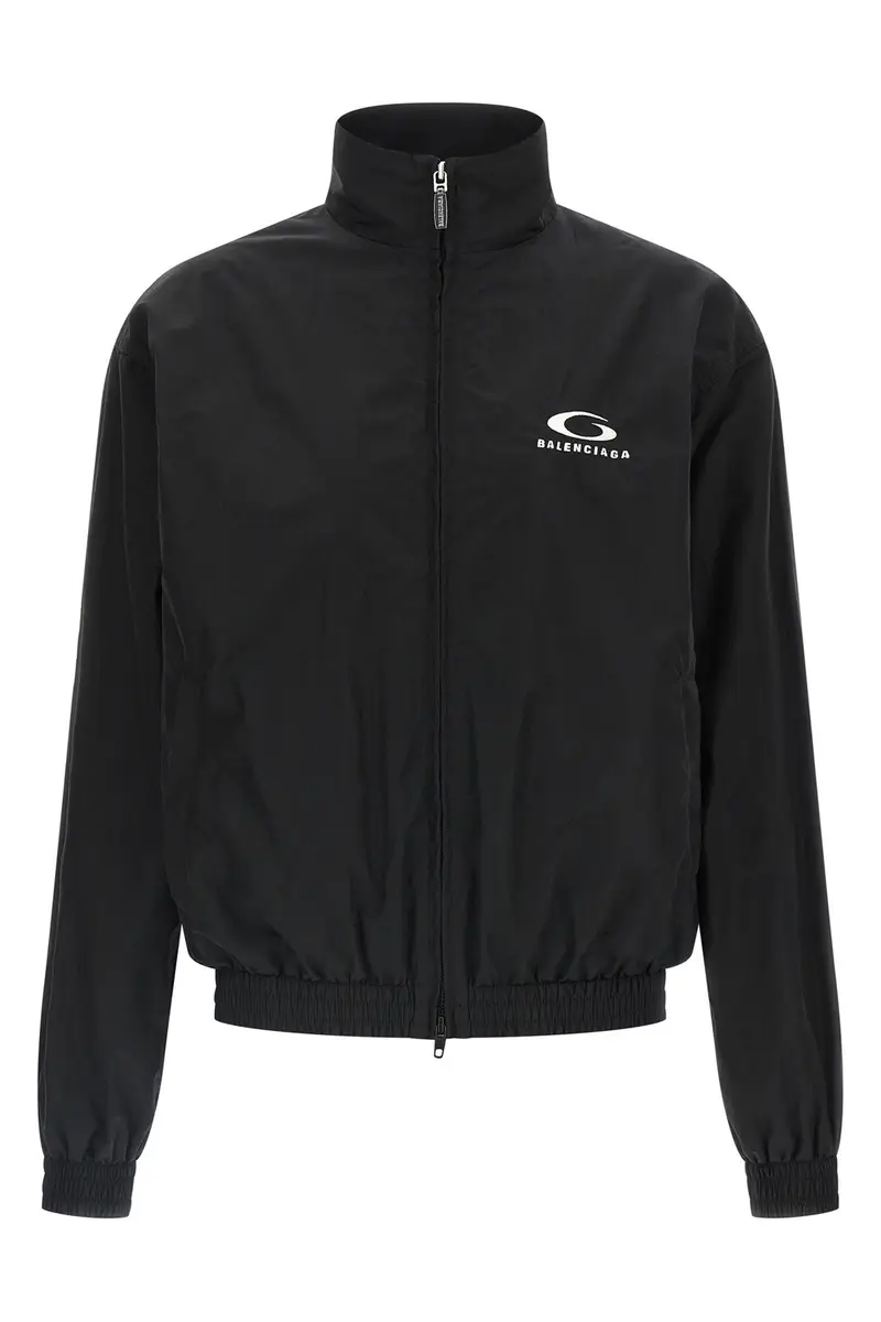 Balenciaga Bomber Tracksuit Nero in misto cotone