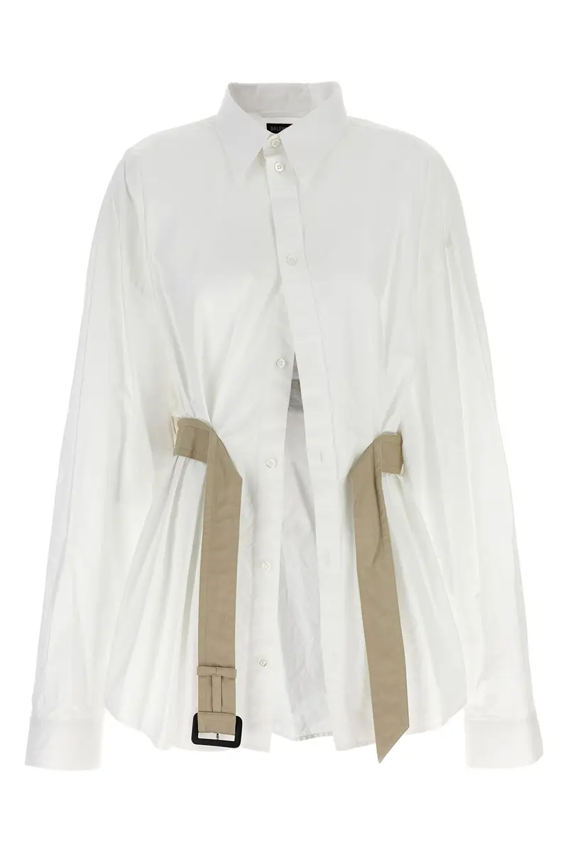 Camicia Cintura Bianco