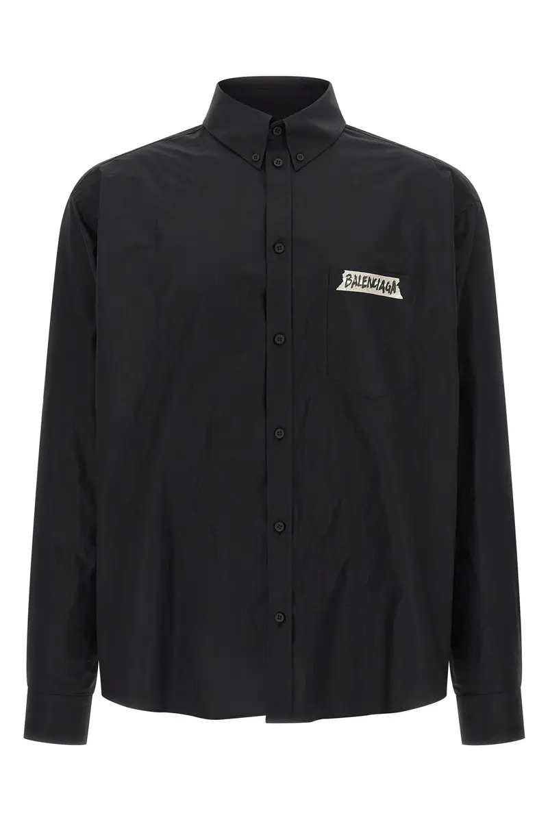 Camicia Masking Tape Nero