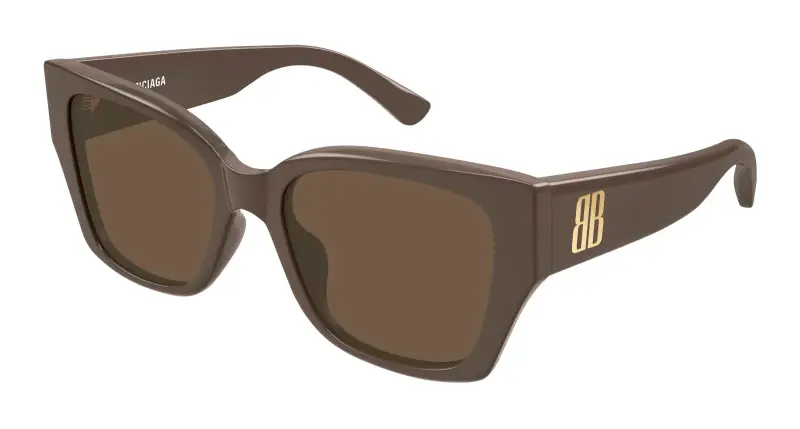 Donna Balenciaga BB0474S 004 Occhiali da sole Acetato Marrone Marrone Farfalla